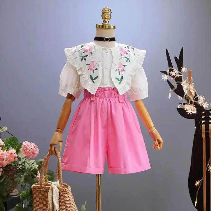 White Blouse + Shorts Princess Sweet Suits